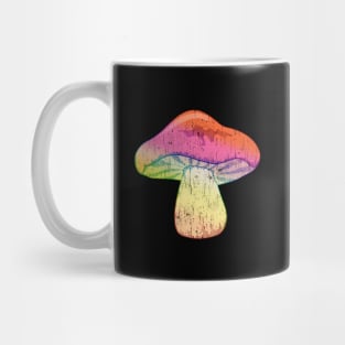 colorful, tie-dye mushroom Mug